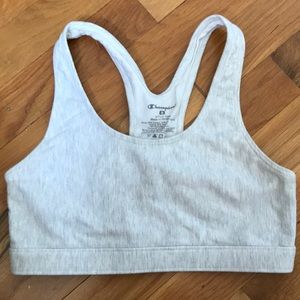 Heather Grey  lined Champion sports bra Size S